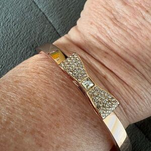 Kate Spade Rose Gold Bow Bracelet EUC